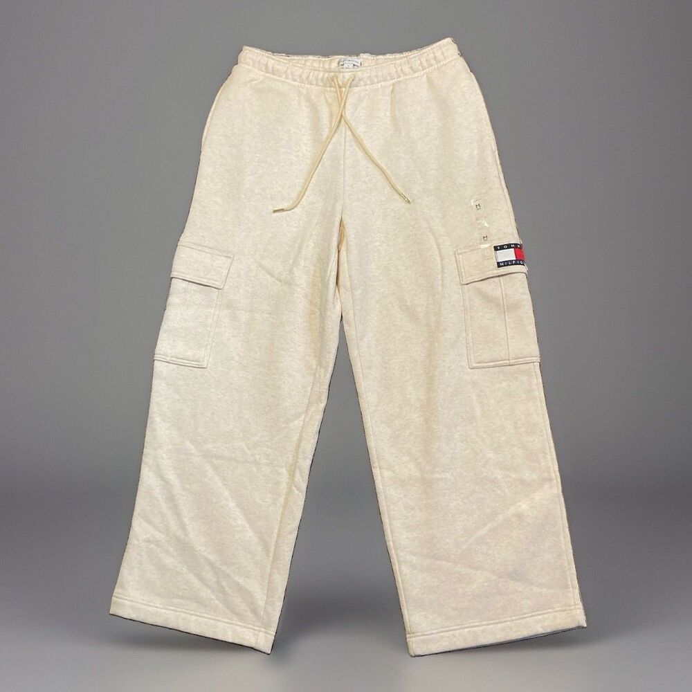 NWOT Tommy Flag Wide-Leg Cargo Sweatpant Size Medium